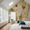 Orchids Cropped II Mural Wallpaper - room preview 02