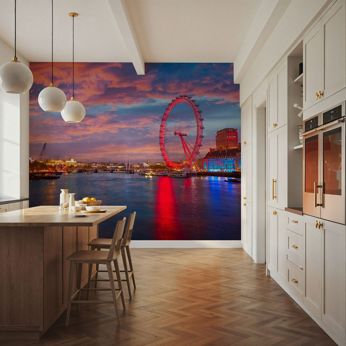Carnival Riverfront Mural Wallpaper - room preview 02