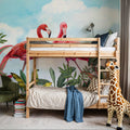 Shy Flamingos Sky Mural Wallpaper - room preview 02