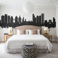 Oakland California Skyline Black & White Mural Wallpaper - room preview 02