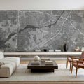 Riverside Grey Mural Wallpaper - room preview 02
