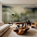 Neutral Valley Clouds Mural Wallpaper - room preview 02
