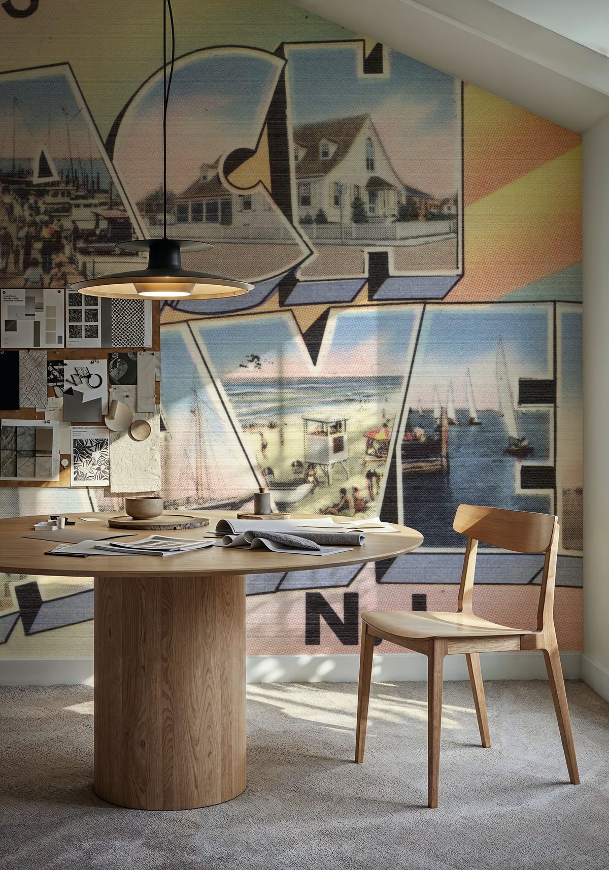 Greetings From Beach Haven Mural Wallpaper - room preview 02