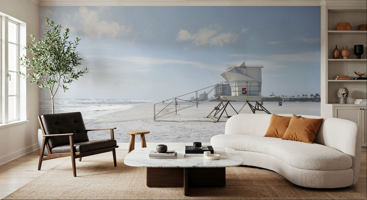 Beach Stroll Mural Wallpaper - room preview 02