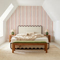 Bloom Lines White Mural Wallpaper - room preview 02
