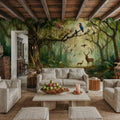 Harmony Amongst Jungle Dwellers Mural Wallpaper - room preview 02