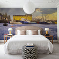 Lobster Fishing Harbour Mural Wallpaper - room preview 02
