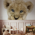Peekaboo Baby Lion Mural Wallpaper - room preview 02