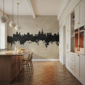 Lausanne Switzerland Skyline Concrete Mural Wallpaper - room preview 02