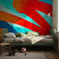 Lava Lines Mural Wallpaper - room preview 02