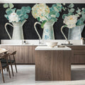 Farmhouse Flowers Mural Wallpaper - room preview 02
