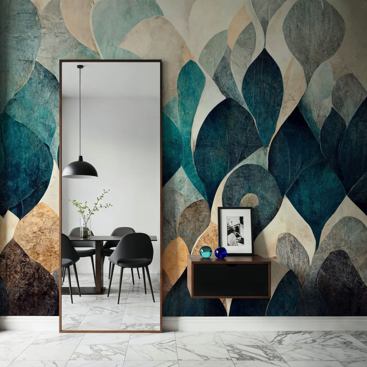 Dry Leaves Mural Wallpaper - room preview 02