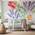 Fresh Floral II Mural Wallpaper - room preview 02