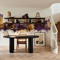 Tegucigalapa Honduras Skyline Purple & Gold Mural Wallpaper - room preview 02