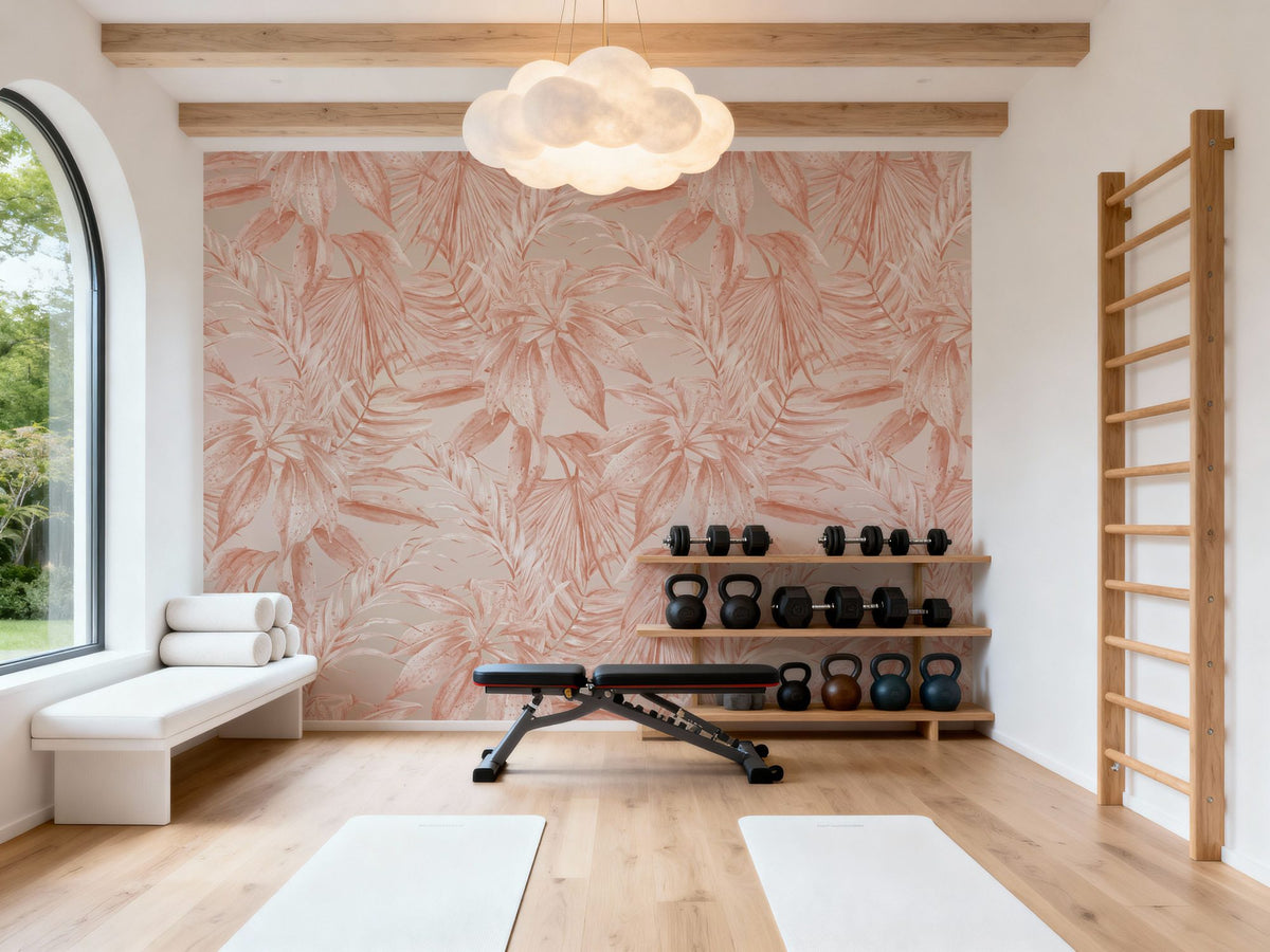 Leaves on Mars Mural Wallpaper - room preview 02