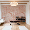 Leaves on Mars Mural Wallpaper - room preview 02