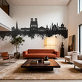 Reims France Skyline Black & White Mural Wallpaper - room preview 02