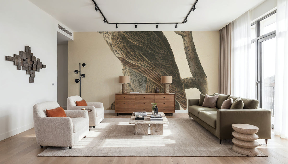 Forest Owls II Mural Wallpaper - room preview 02