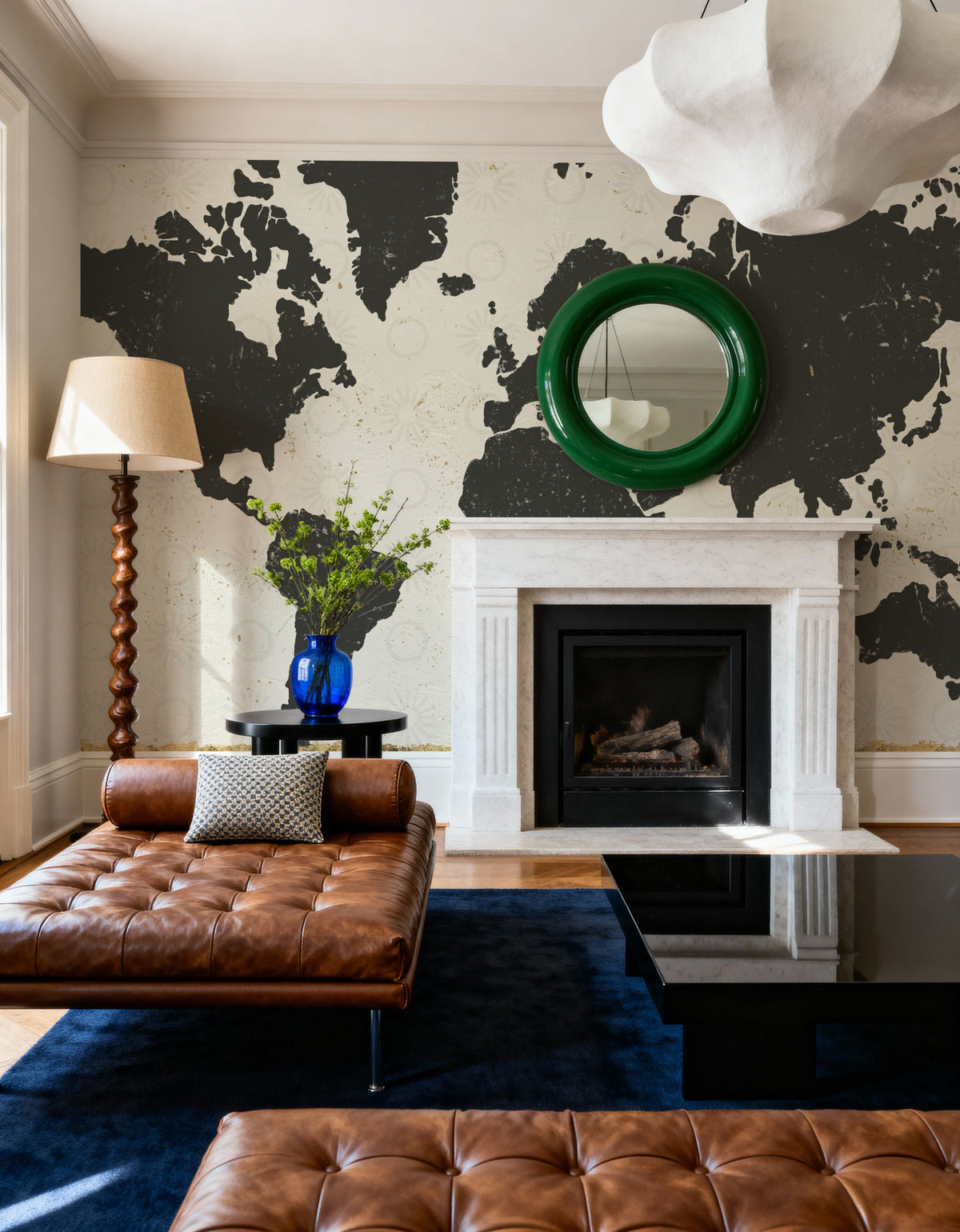 Kami Map I Mural Wallpaper - room preview 02