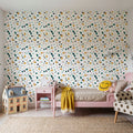 Terrazzo Shapes Mural Wallpaper - room preview 02