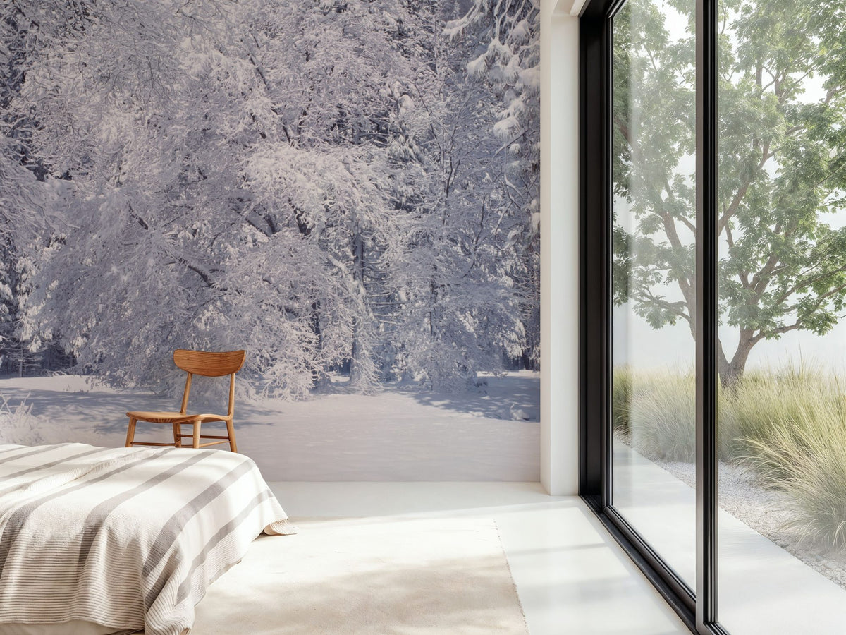 Winter Stillness Mural Wallpaper - room preview 02