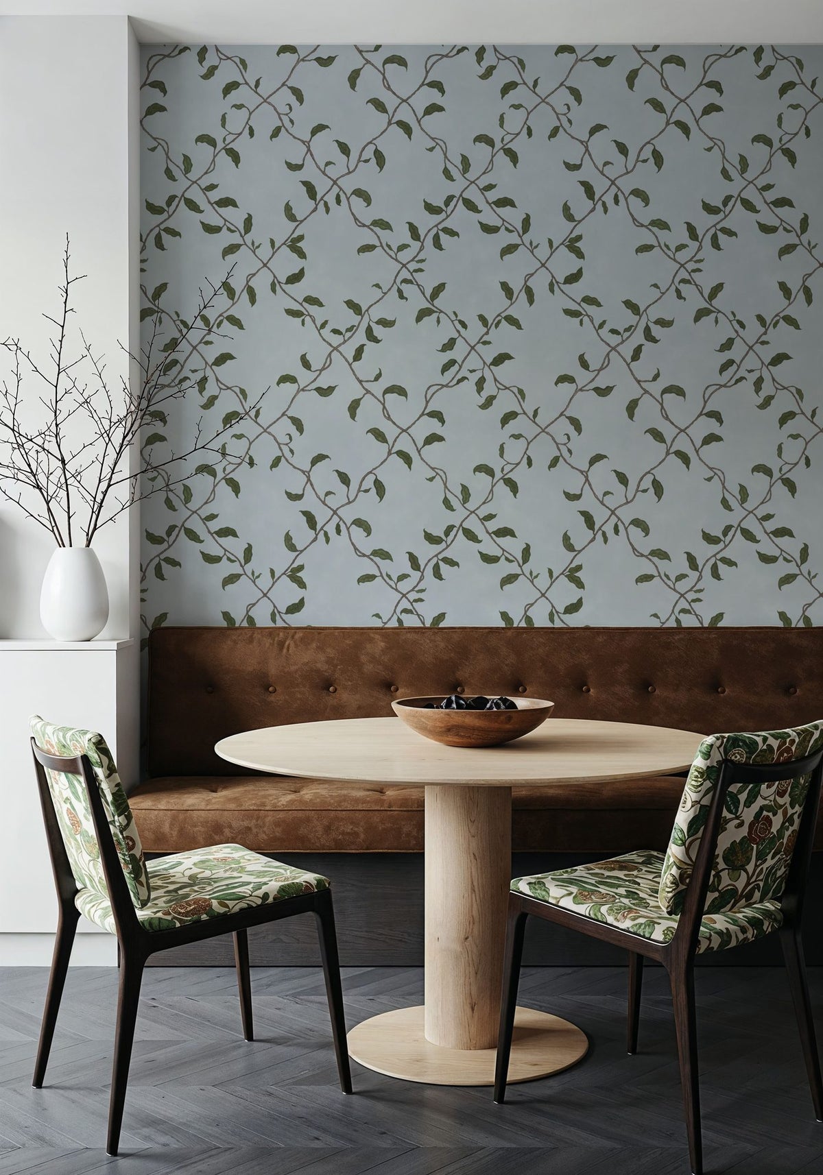Emerald Trellis, Sky Mural Wallpaper - room preview 02