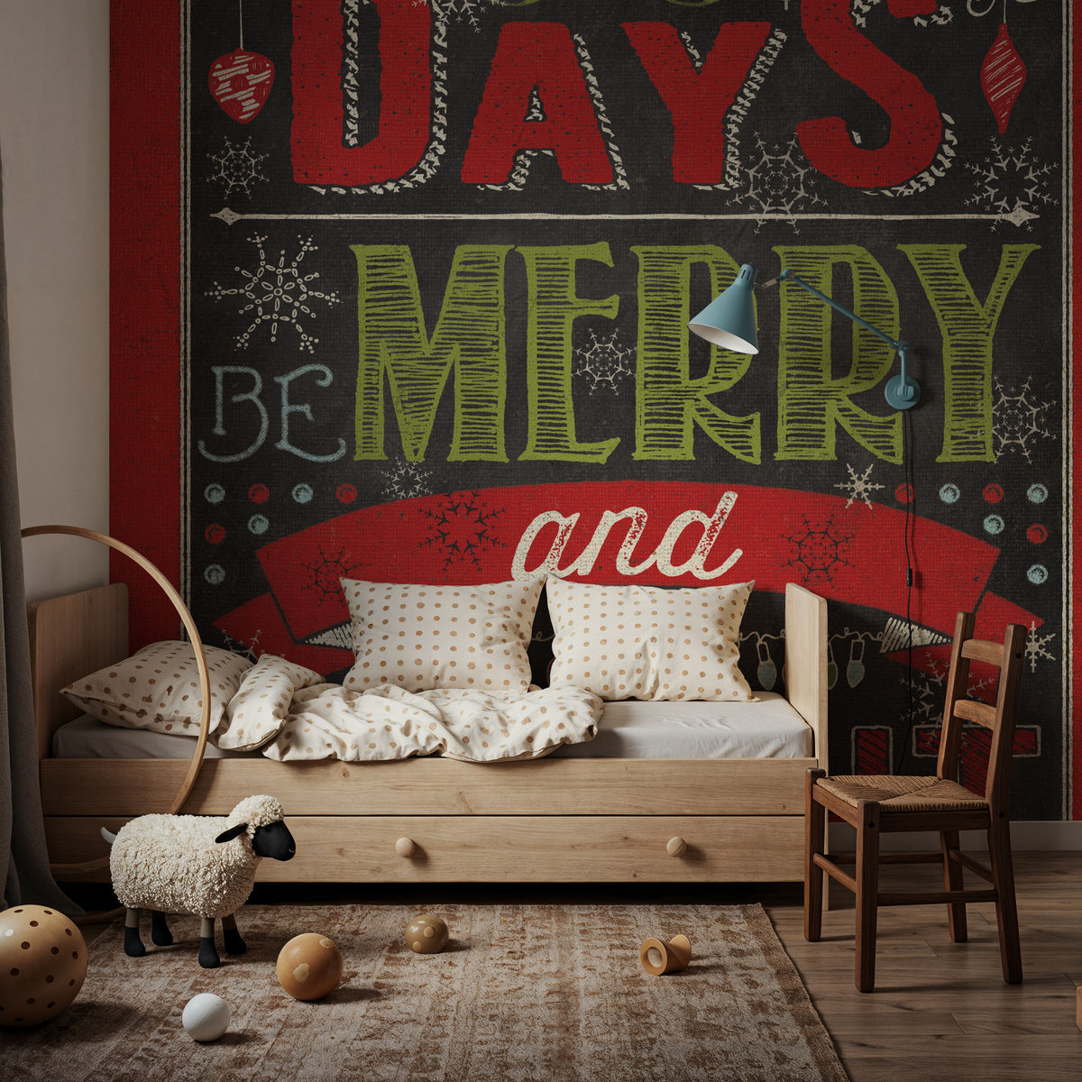Holiday Talk Color II Mural Wallpaper - room preview 02
