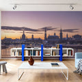 Riverside Twilight Mural Wallpaper - Neutral Tone - room preview 02