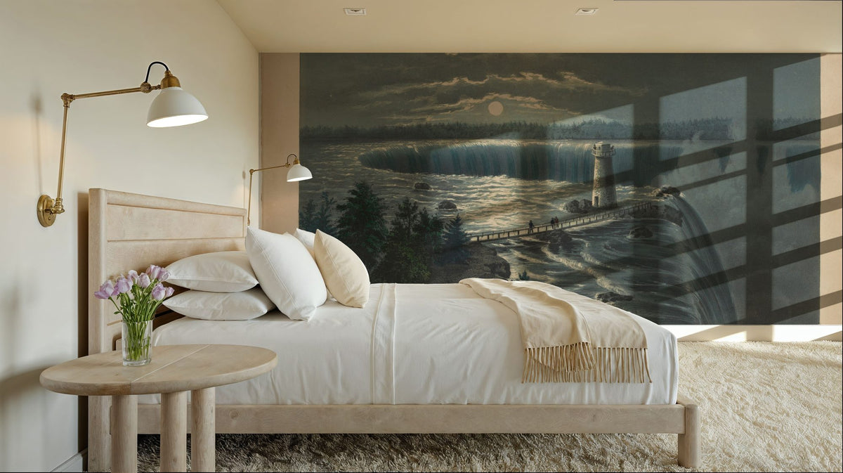 Niagara Falls 1860 Mural Wallpaper - room preview 02