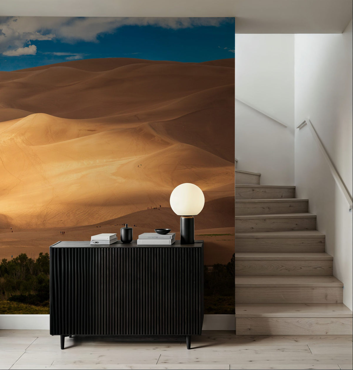 Sunlit Dune Mural Wallpaper - room preview 02