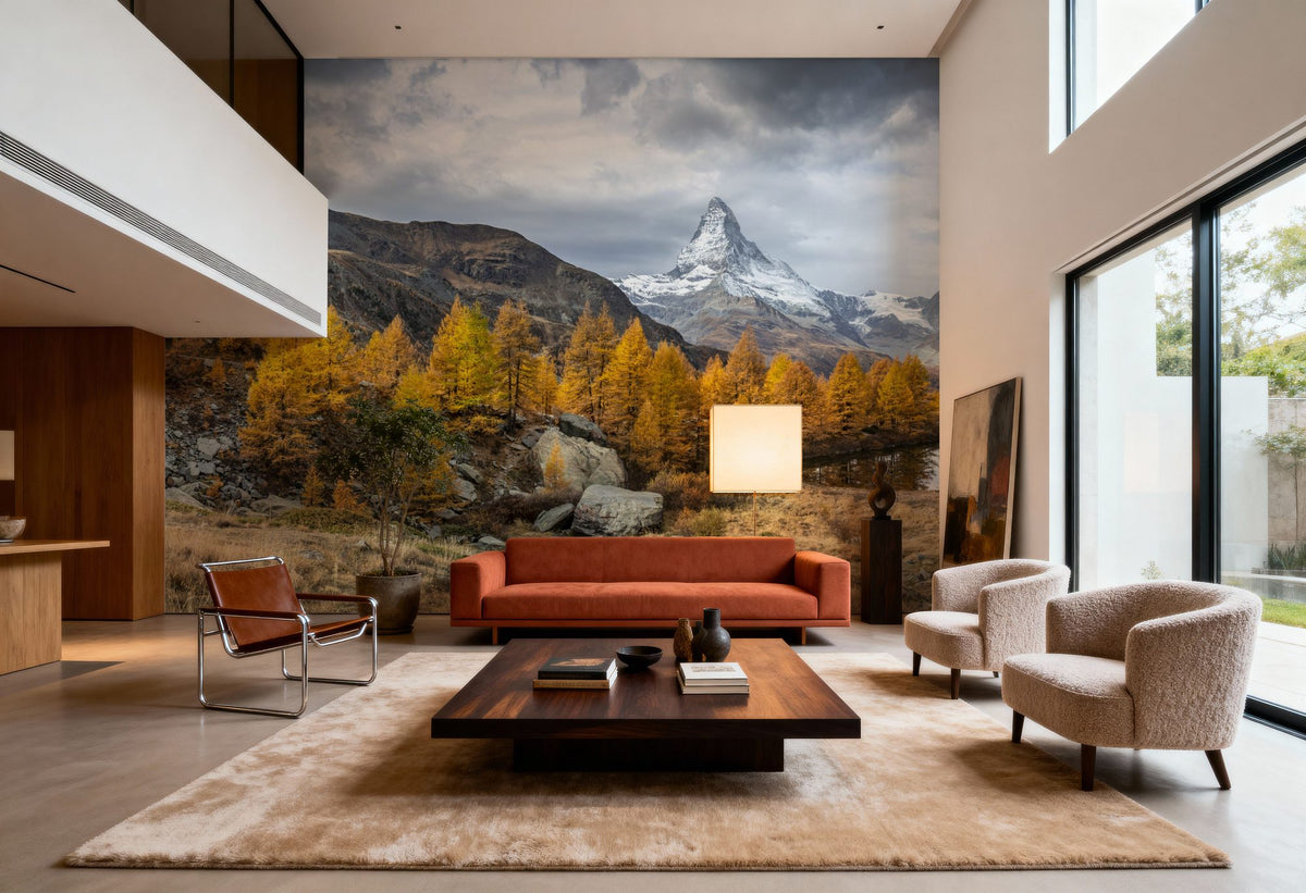 Matterhorn Fall Mural Wallpaper - room preview 02
