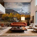 Matterhorn Fall Mural Wallpaper - room preview 02