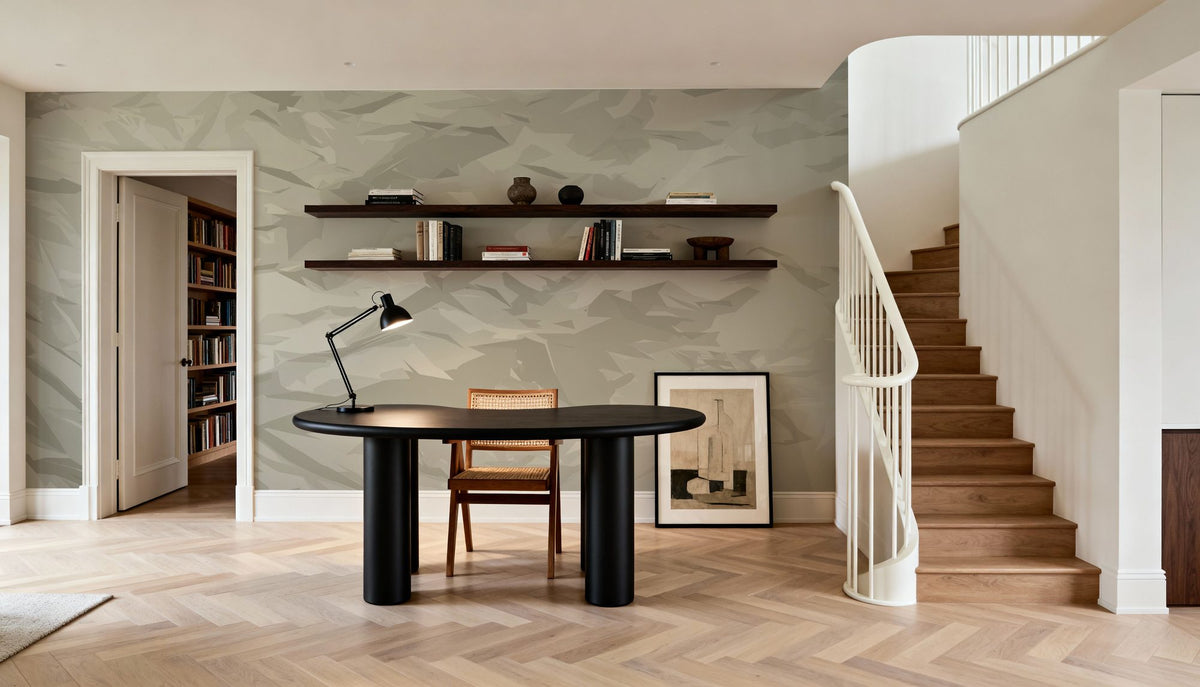Origami Mountains Mural Wallpaper - room preview 02
