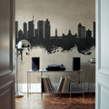 Durban South Africa Skyline Concrete Mural Wallpaper - room preview 02