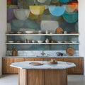 Blurry Lights Crop Mural Wallpaper - room preview 02