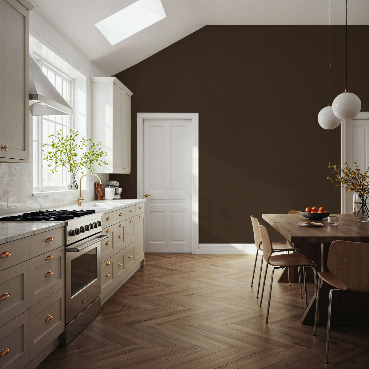 Faux Sand Stucco Finish, Umbra Mural Wallpaper - room preview 02