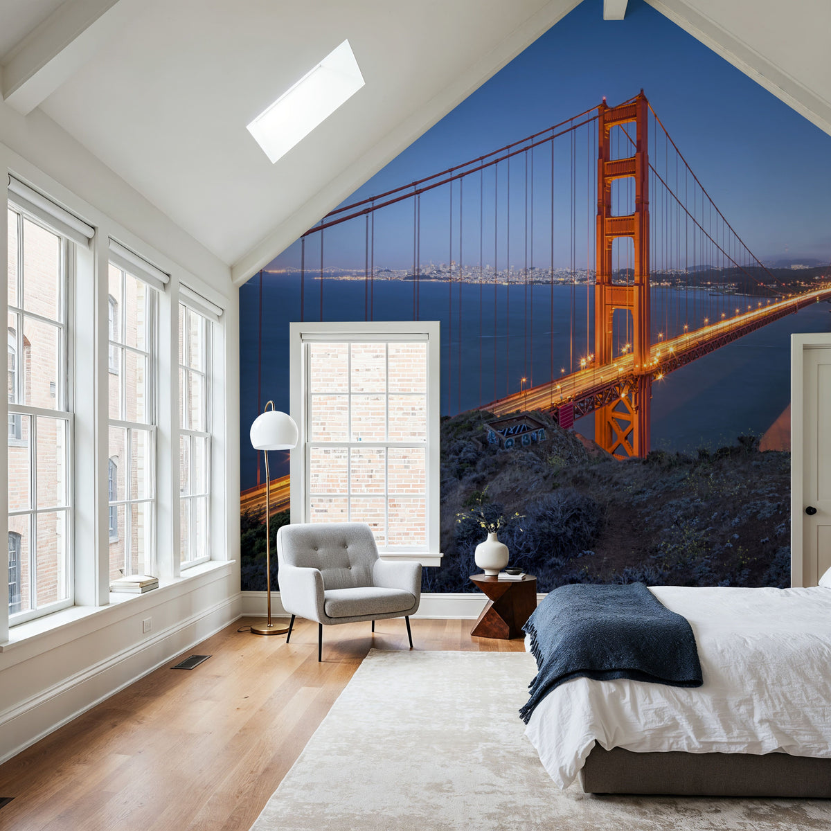 Golden Gate Bridge Mural Wallpaper - room preview 02