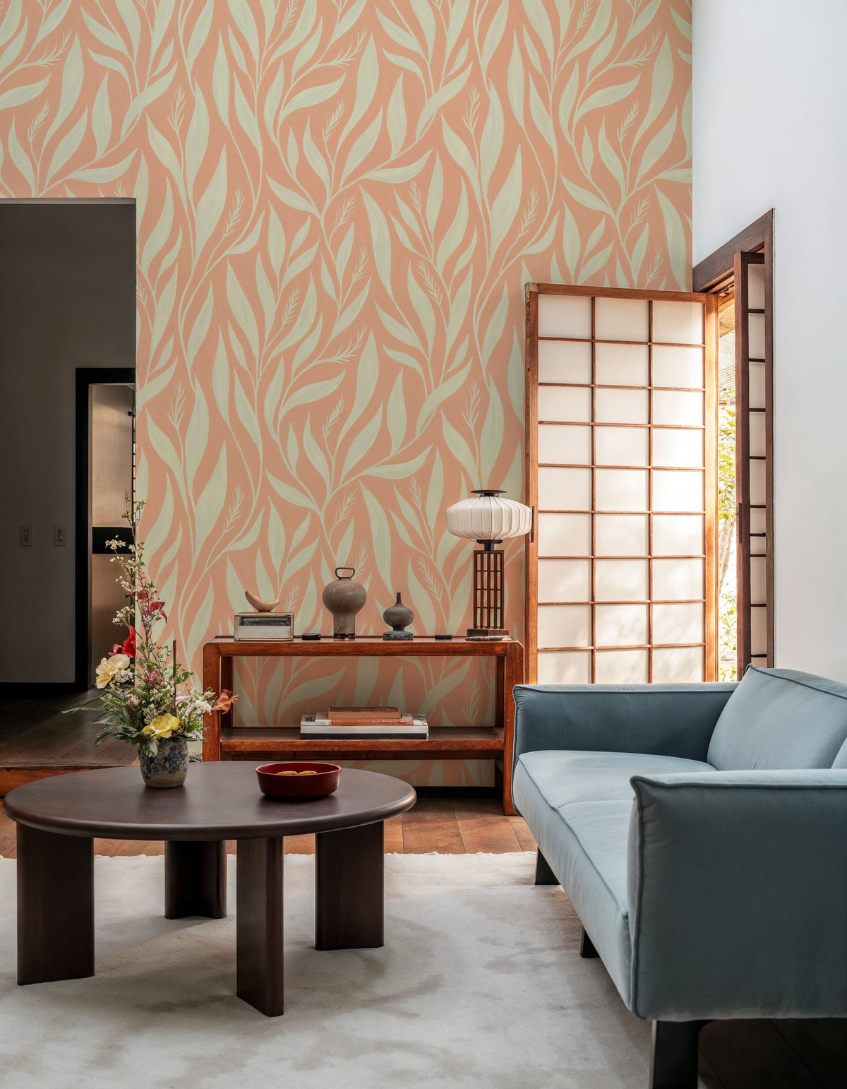 Leavescapes Mural Wallpaper - Edition 3 - room preview 02