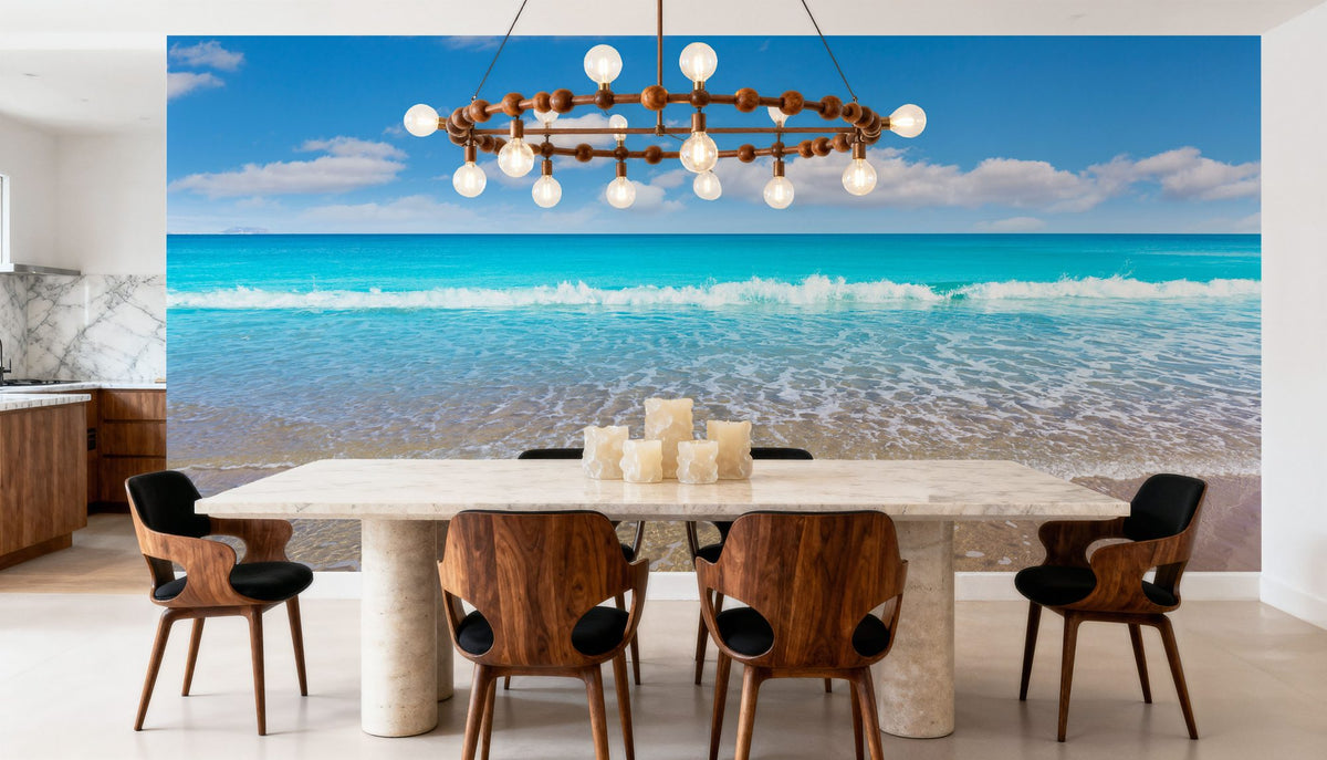 Mediterranean Beach Mural Wallpaper - room preview 02