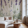 Lavender Line Mural Wallpaper - room preview 02