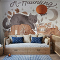 Pumpkins and Paws III Mural Wallpaper - room preview 02