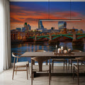 Golden Hour Bridge II Mural Wallpaper - room preview 02