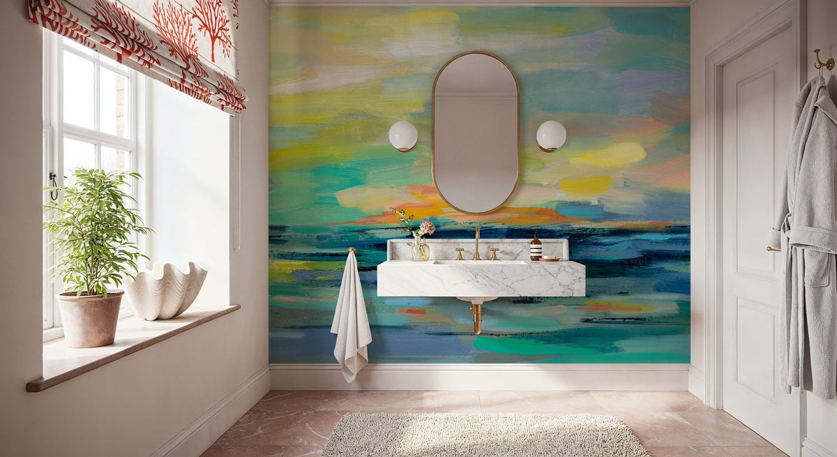 Pacific Beach Mural Wallpaper - room preview 02