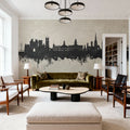 Lancaster England Skyline Concrete Mural Wallpaper - room preview 02