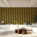 Ditsy Floral Clusters, Mud Mural Wallpaper - room preview 02