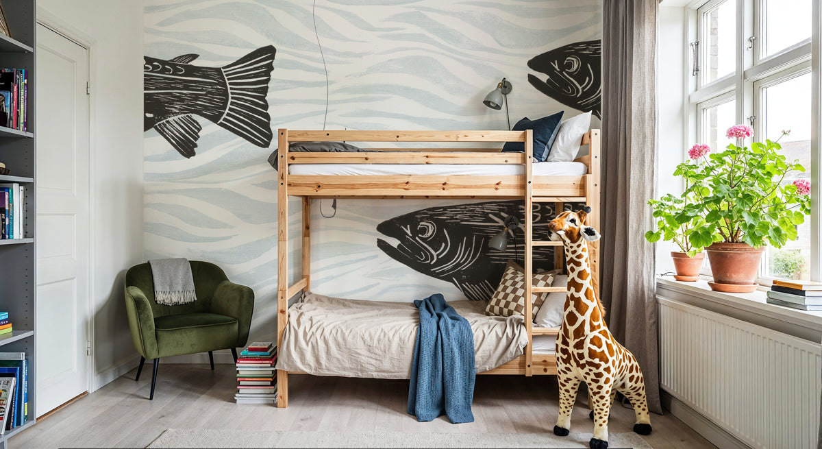 Fly Fishing III Mural Wallpaper - room preview 02