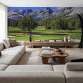 Mountain Golf Mural Wallpaper - room preview 02