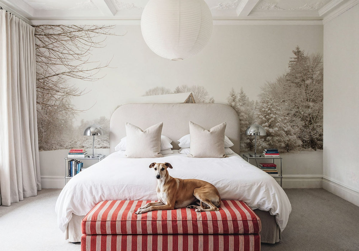 First Snow Mural Wallpaper - room preview 02
