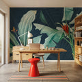 Unfinished Leaves Mural Wallpaper - room preview 02