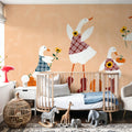Ducks in the Pumpkin Patch I Mural Wallpaper - room preview 02